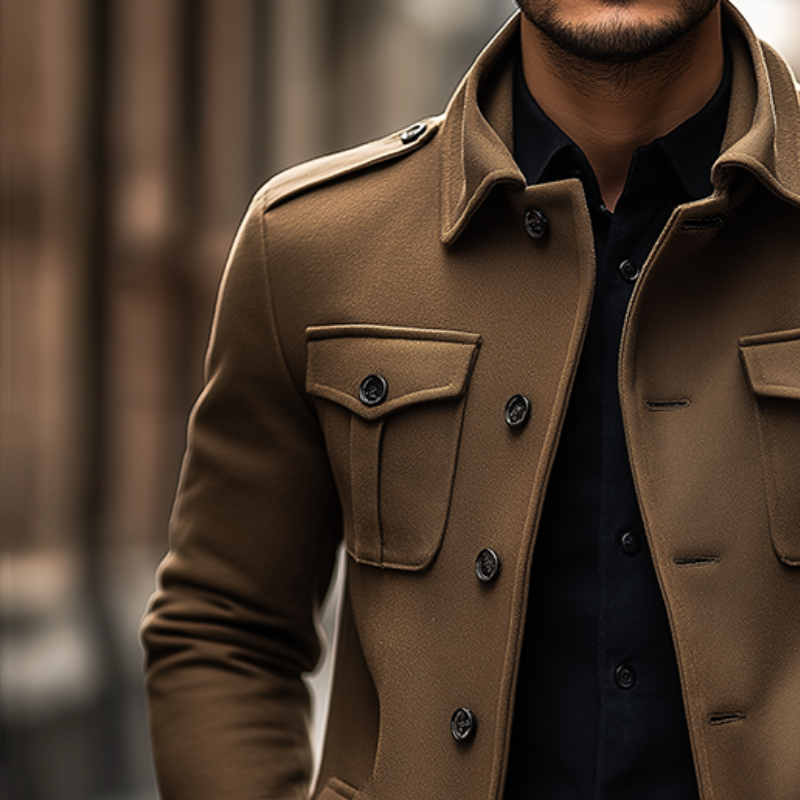 Men's Retro Casual Lapel Jacket MTA3076L7TO