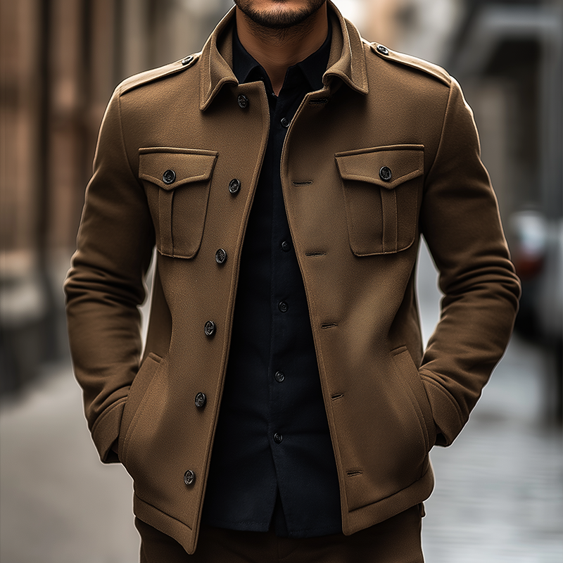 Men's Retro Casual Lapel Jacket MTA3076L7TO