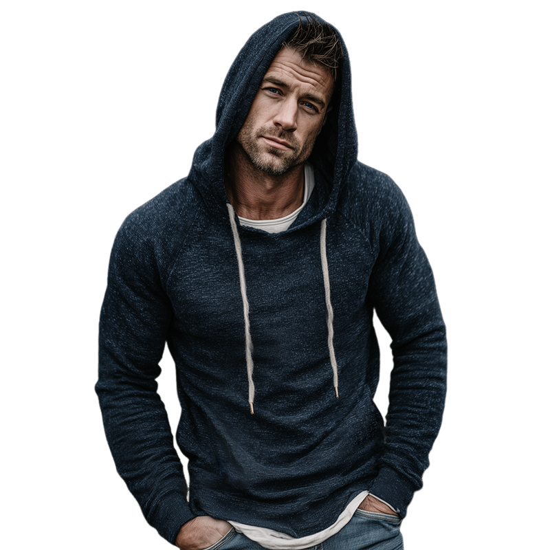 Men's Retro Casual Knitted Hooded Sweater MTA1867K1TO