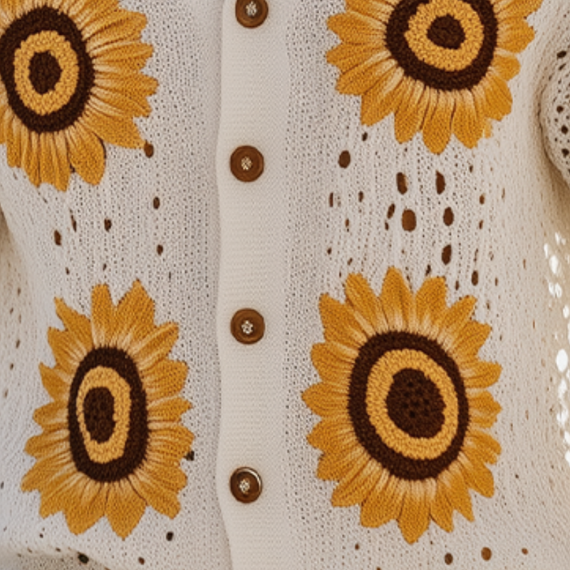 Herre vår- og sommermote fritidsstil feriestil strikket hul blomst kortermet skjorte med elastisk midje shortssett MTA2167F2K