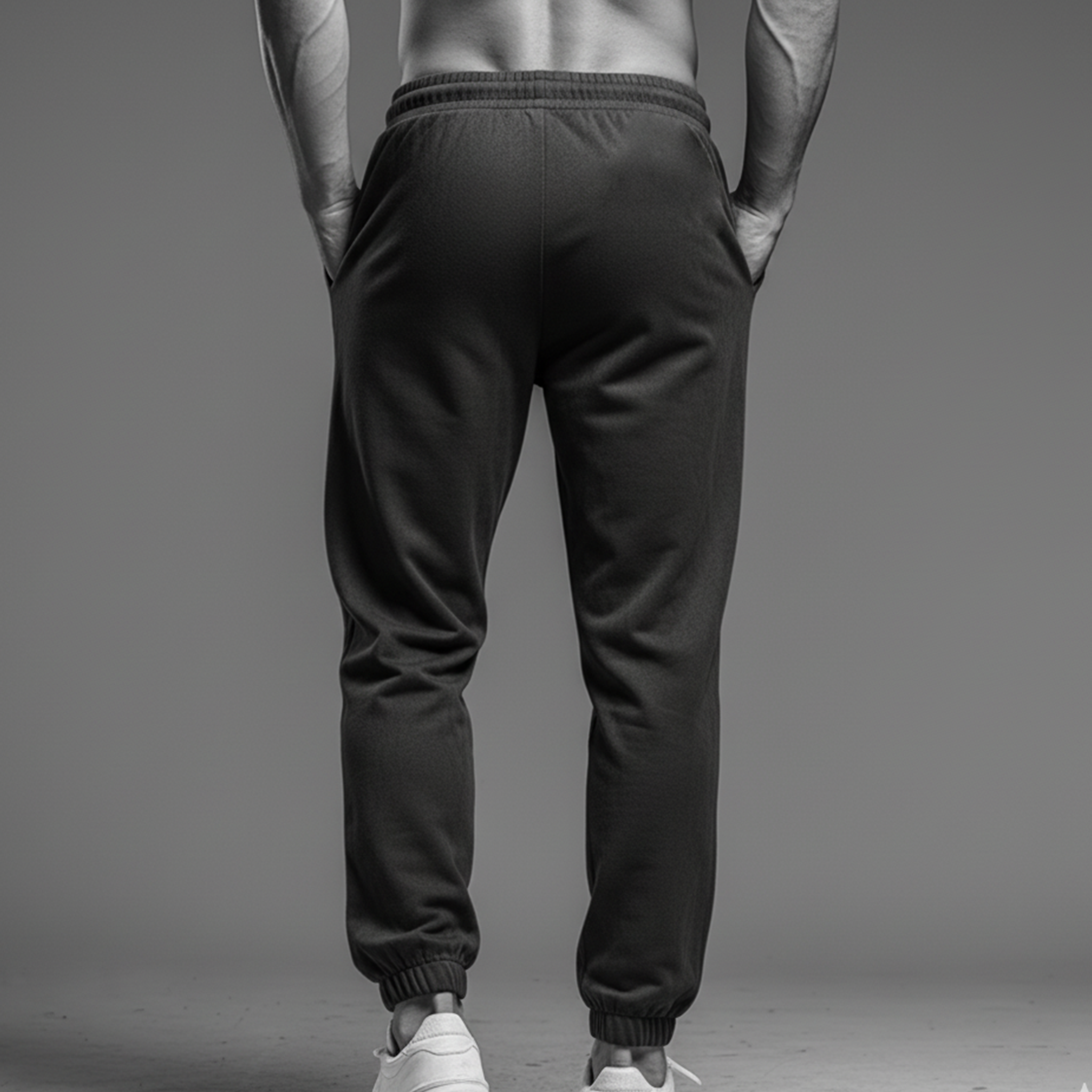 Men's Classic Casual Elastic Waist Faux Suede Pants MTA0161K8K