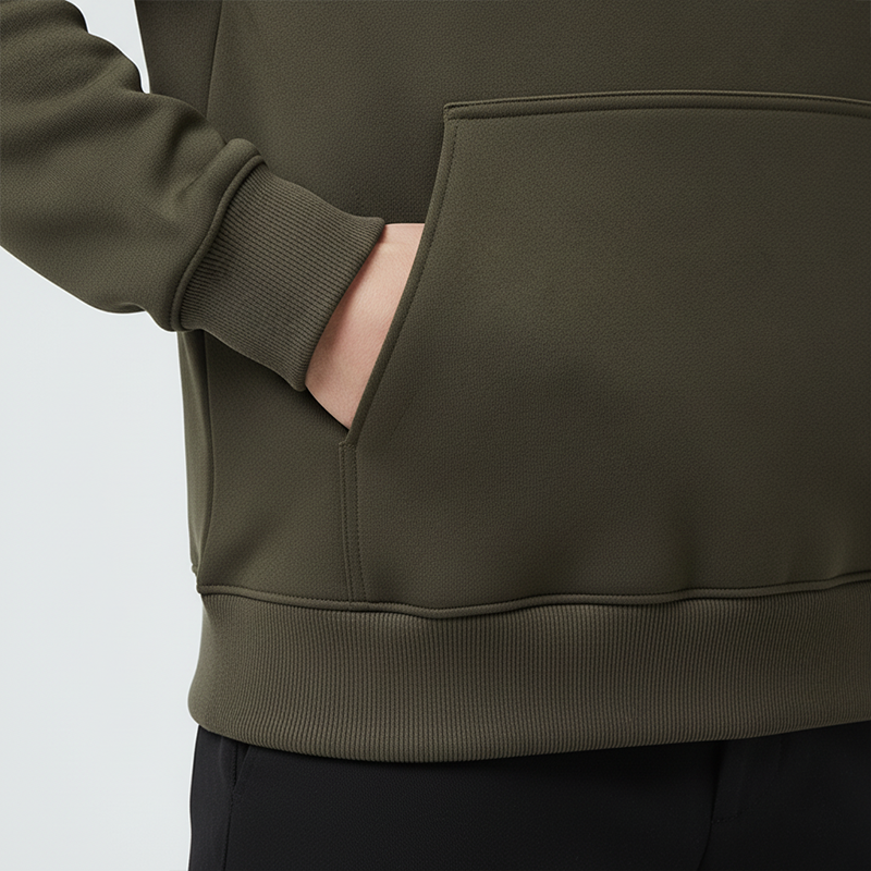 Men's Retro Cotton Blend Color Block Patchwork Half-Zip Sweatshirt MTA2949J5P