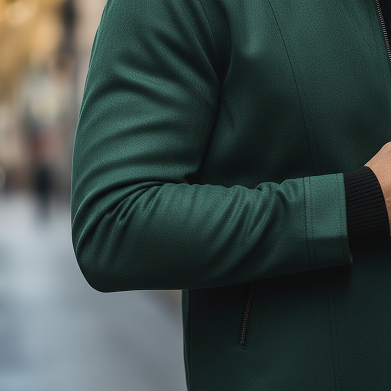 Men's Retro Style Faux Suede Zip-up Jacket MTA2181K6P