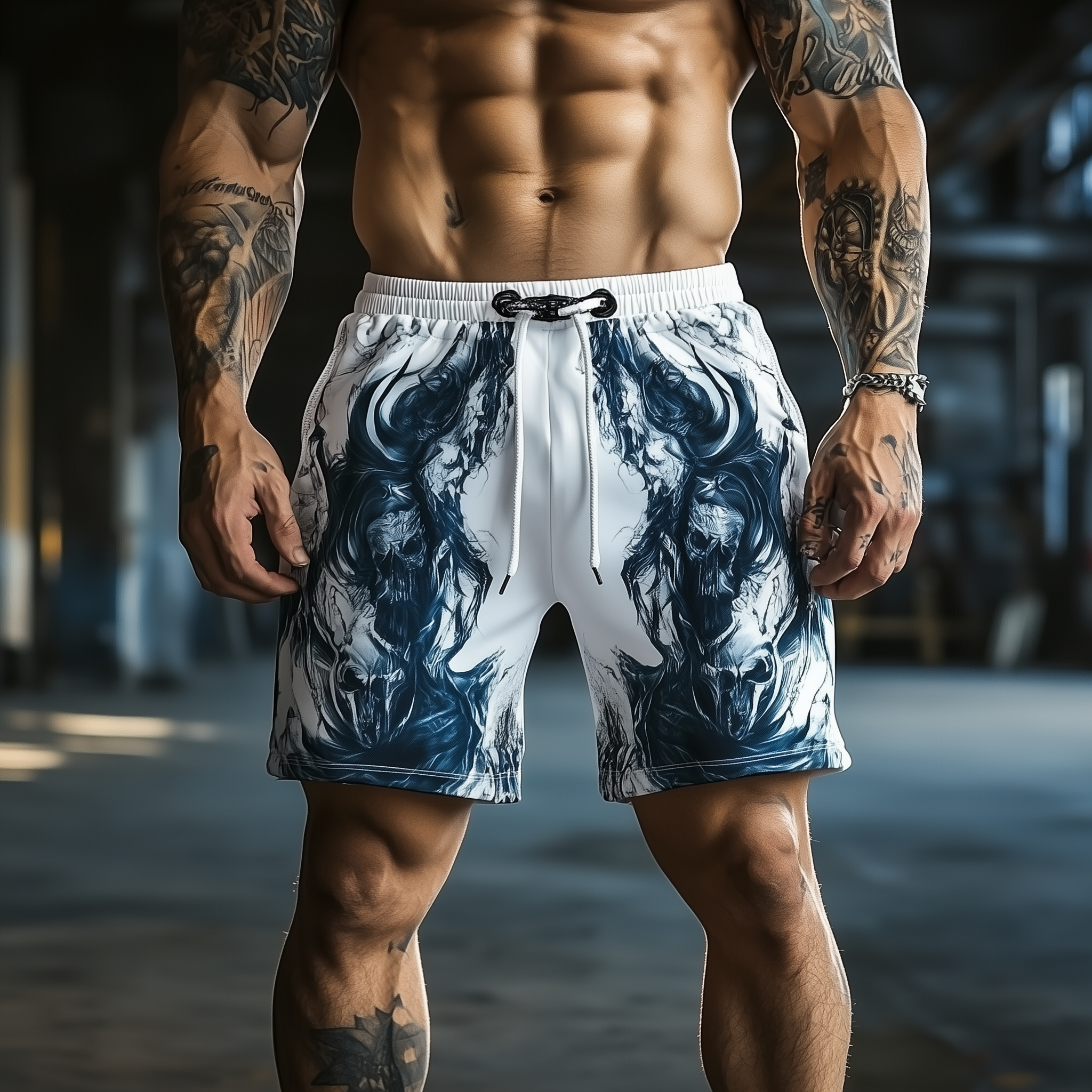 Men's Summer Fashion Street Print Casual Shorts MTA2418F5P