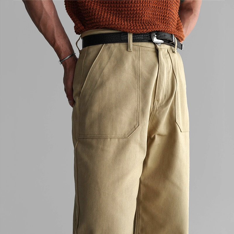 Men's Fashion Solid Color Straight Casual Pants MTA1639E4Z