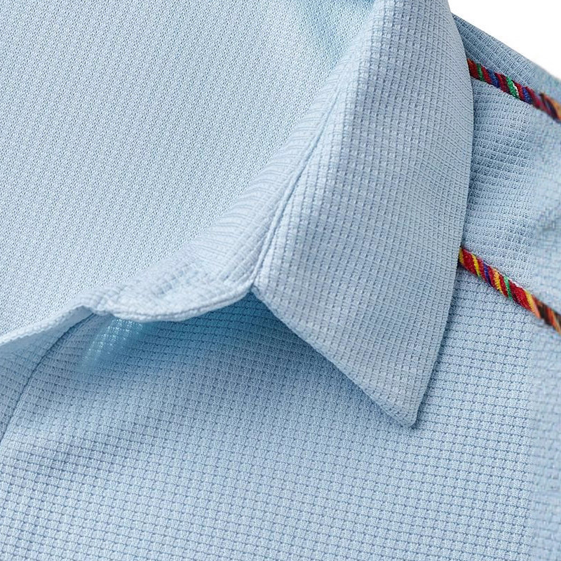 Men's Waffle Stitching Short-sleeved POLO Shirt MTA2861G0X