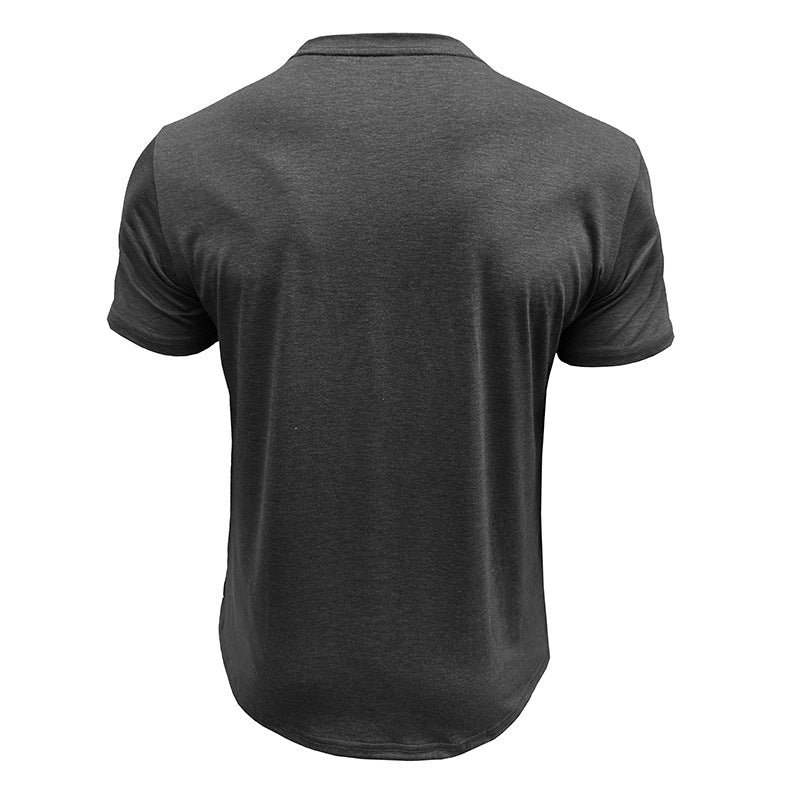 Men's Casual Printed Round Neck Short Sleeve T-Shirt MTA0182D5X