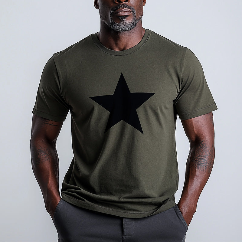 Men's Summer Fashion Printed Comfortable Breathable Short Sleeve T-shirt MTA1536D7P