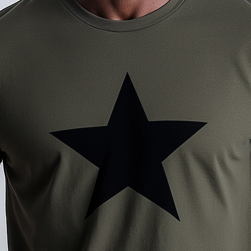 Men's Summer Fashion Printed Comfortable Breathable Short Sleeve T-shirt MTA1536D7P