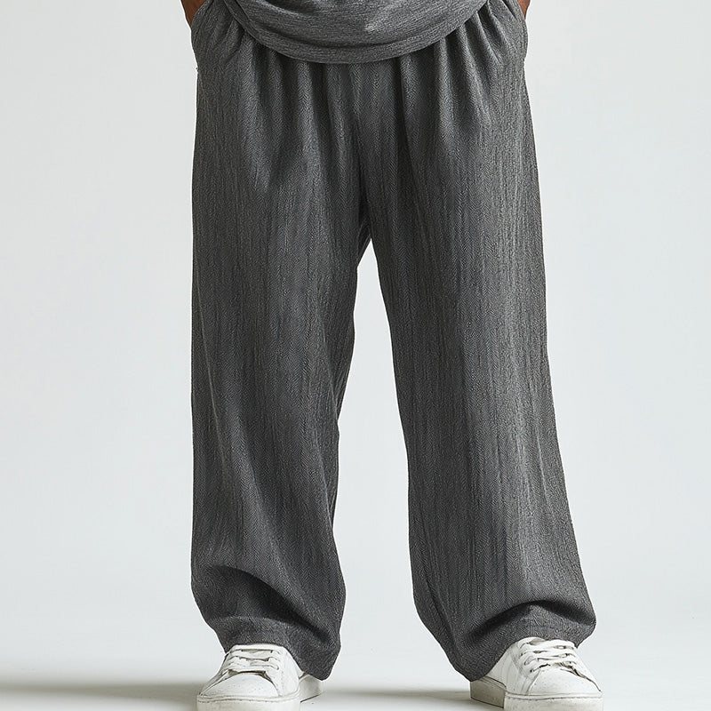 Men's Summer Modal Short Sleeve T-shirt Blended Trousers Set MTA1501D0P
