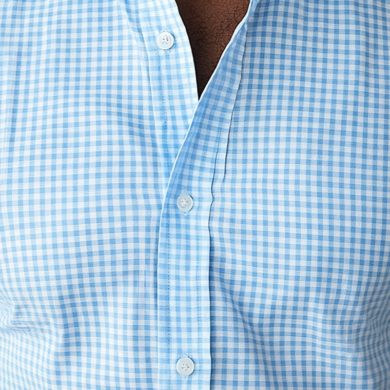 Men's Summer Fashion Elegant Plaid Printed Casual Shirt MTA1666D8P