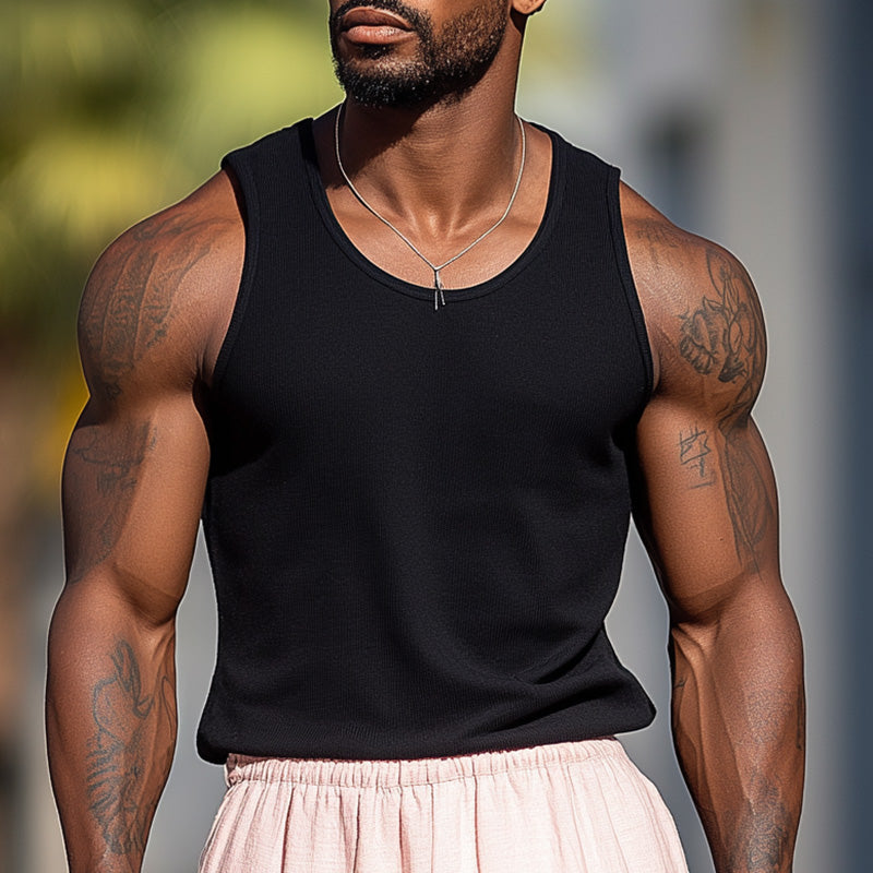 Men's Summer Fashion Natural Comfort Knitted Vest MTA1848D4P