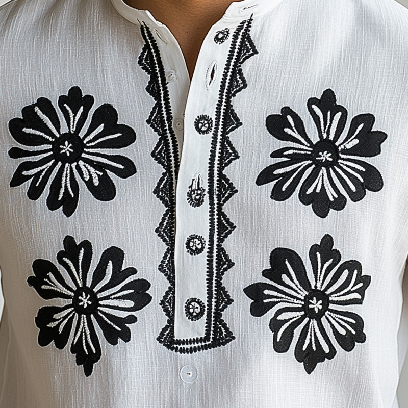 Men's Summer Fashion Comfortable Printed Short Sleeve T-shirt MTA1879D9P