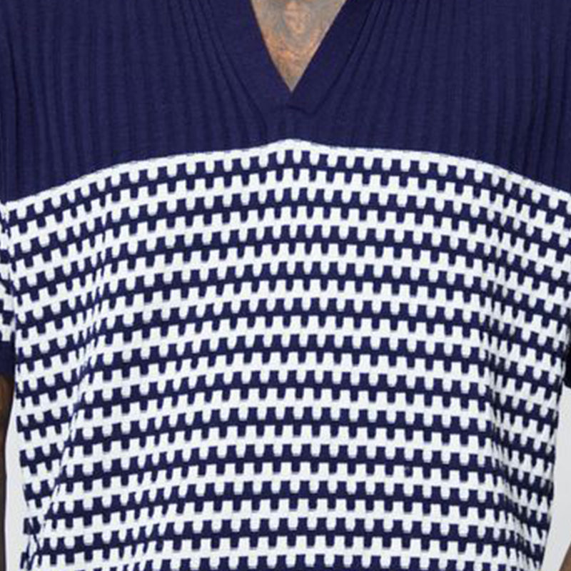 Men's Summer Loose Comfortable Breathable Knitted Short Sleeve Shirt MTA2306D8P