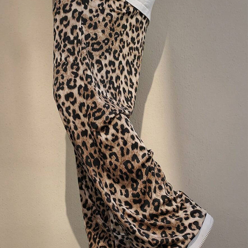 Men's Casual Leopard Print Loose Pants MTA2364D4X
