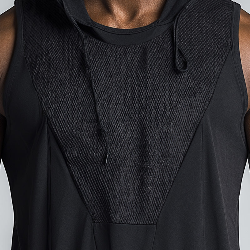 Men's Summer Mesh Splicing Breathable Sweat-Wicking Sports Tank Top MTA2302D3P