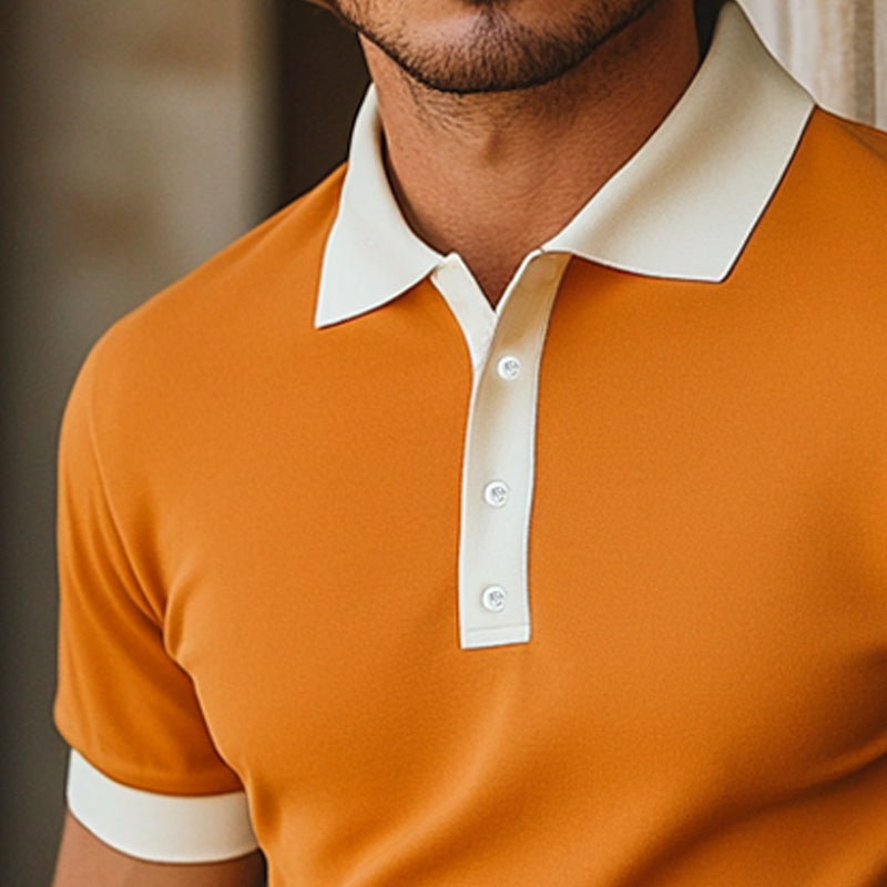 Men's Summer Classic POLO Collar Short Sleeve T-Shirt MTA2495D1U