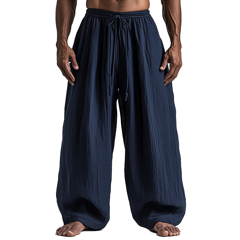 Men's Summer Loose Comfort Linen Blended Casual Pants MTA2774D3P