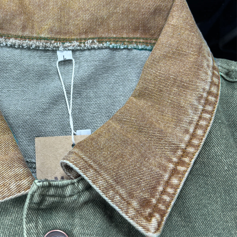 Veste en jean vieilli pour homme 82240840U