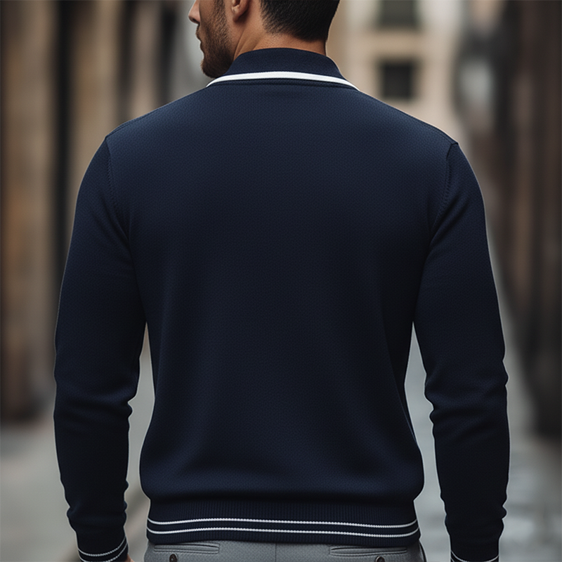 Men's Winter Vintage Cotton Knit Zip-up Cardigan MTA1068L8P