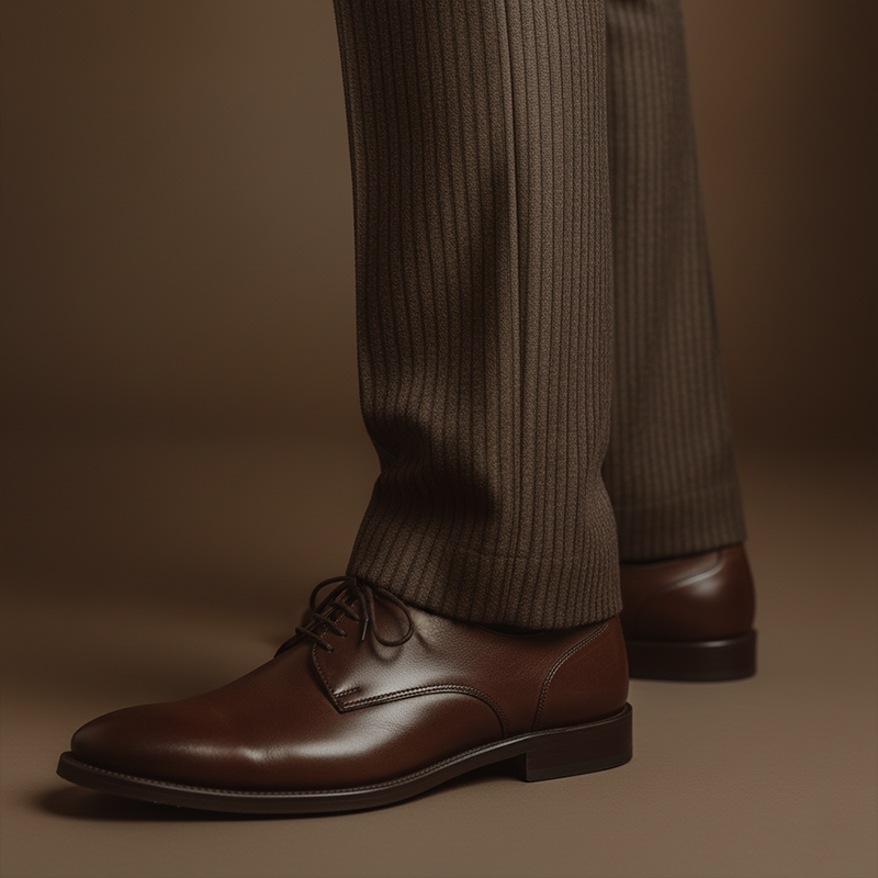 Men's Winter Retro Striped Velvet Suit Pants MTA1403J6P