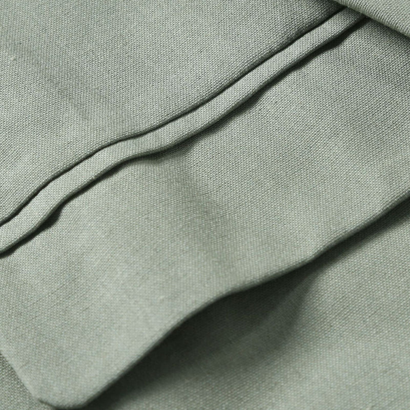 Men's Solid Color Cotton And Linen Single-Breasted Blazer MTA0316F4X