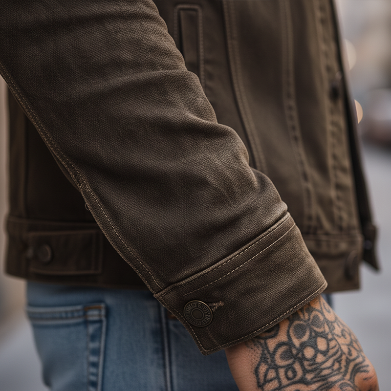 Men's Winter Retro Faux Suede Classic Jacket MTA1584K7P