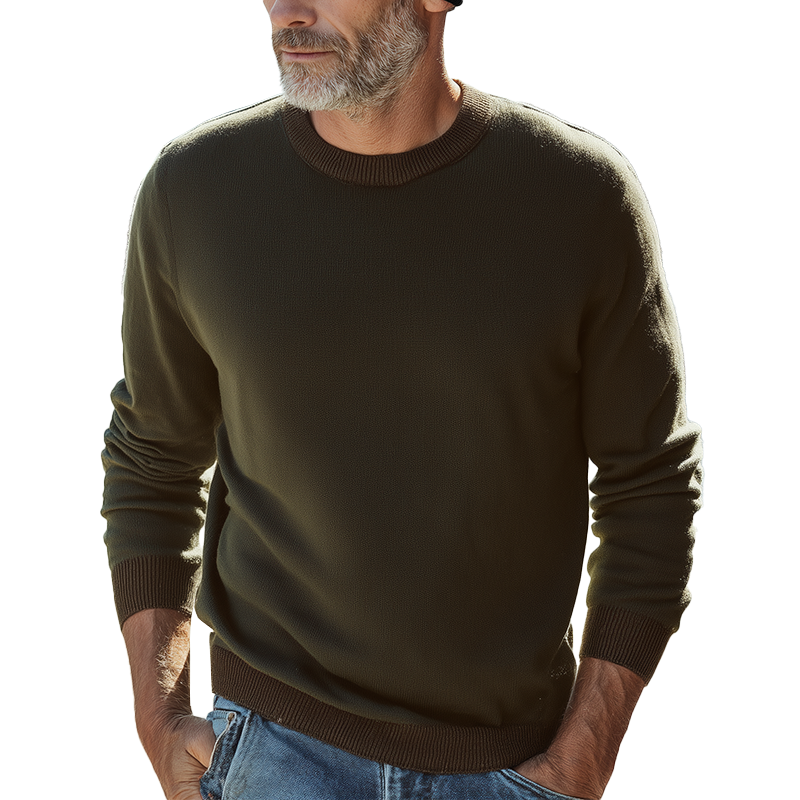 Men's Autumn And Winter Simple Knitted Warm Sweater MTA0809I9P