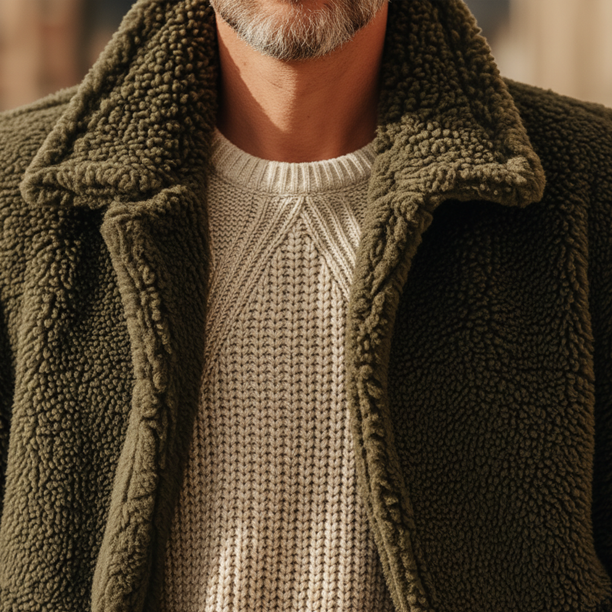 Men's Classic Casual Lapel Fleece Button Coat MTA3087J2K