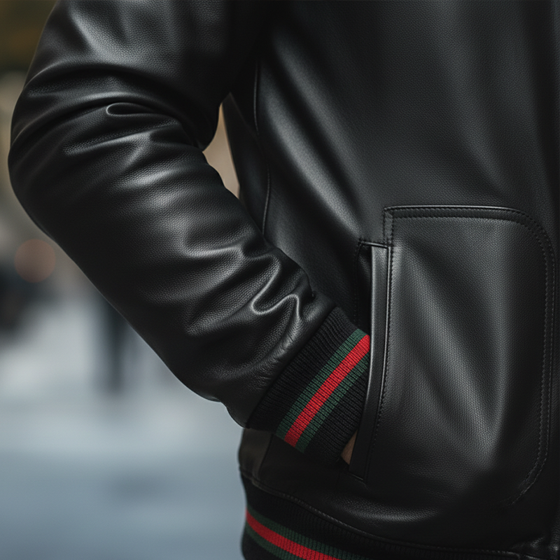 Men's Winter Vintage PU Faux Leather Zip-up Jacket MTA1741L4P