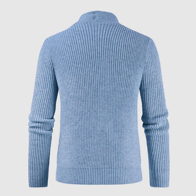 Ensfarget jakkeslag for menn, fritidsstrikket cardigan 85899995Z
