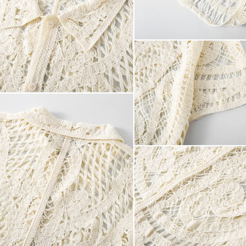 Men's Solid Color Knitted Jacquard Short-sleeved Shirt MTA0599F1X