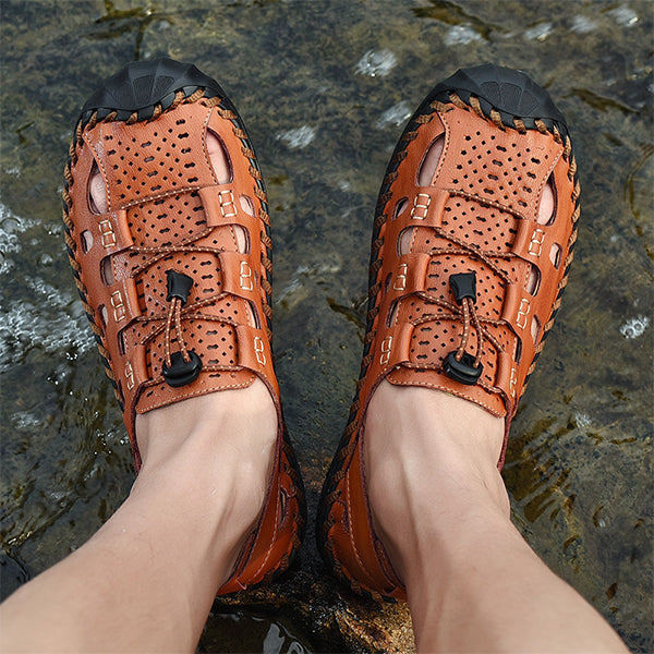 MEN'S SPORTY LEATHER WATER FISHERMAN'S SHOES MTA0678F8I