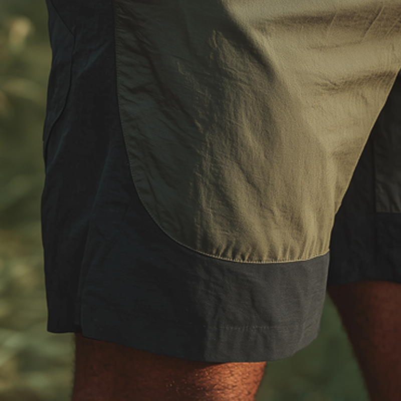 Men's Stylish Colorblock Elastic Sports Shorts MTA1678G5U