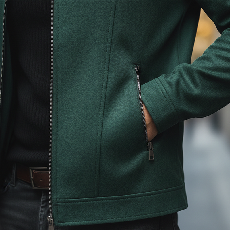 Men's Retro Style Faux Suede Zip-up Jacket MTA2181K6P