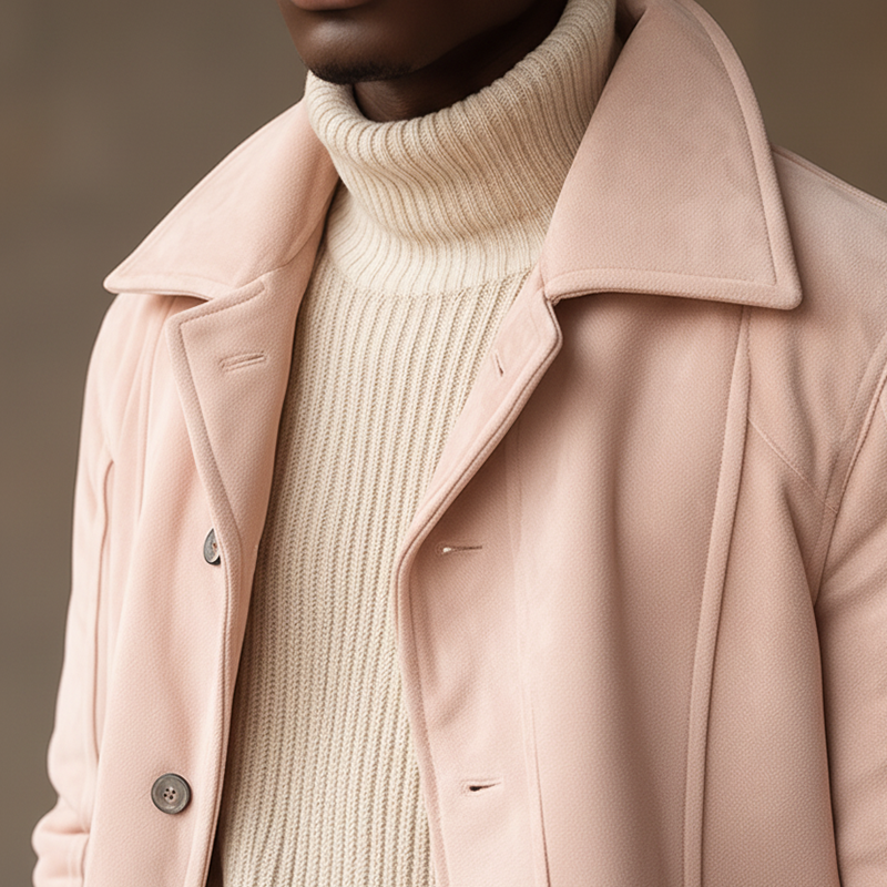 Men's Winter Vintage Faux Suede Button-up Jacket MTA1657L9P