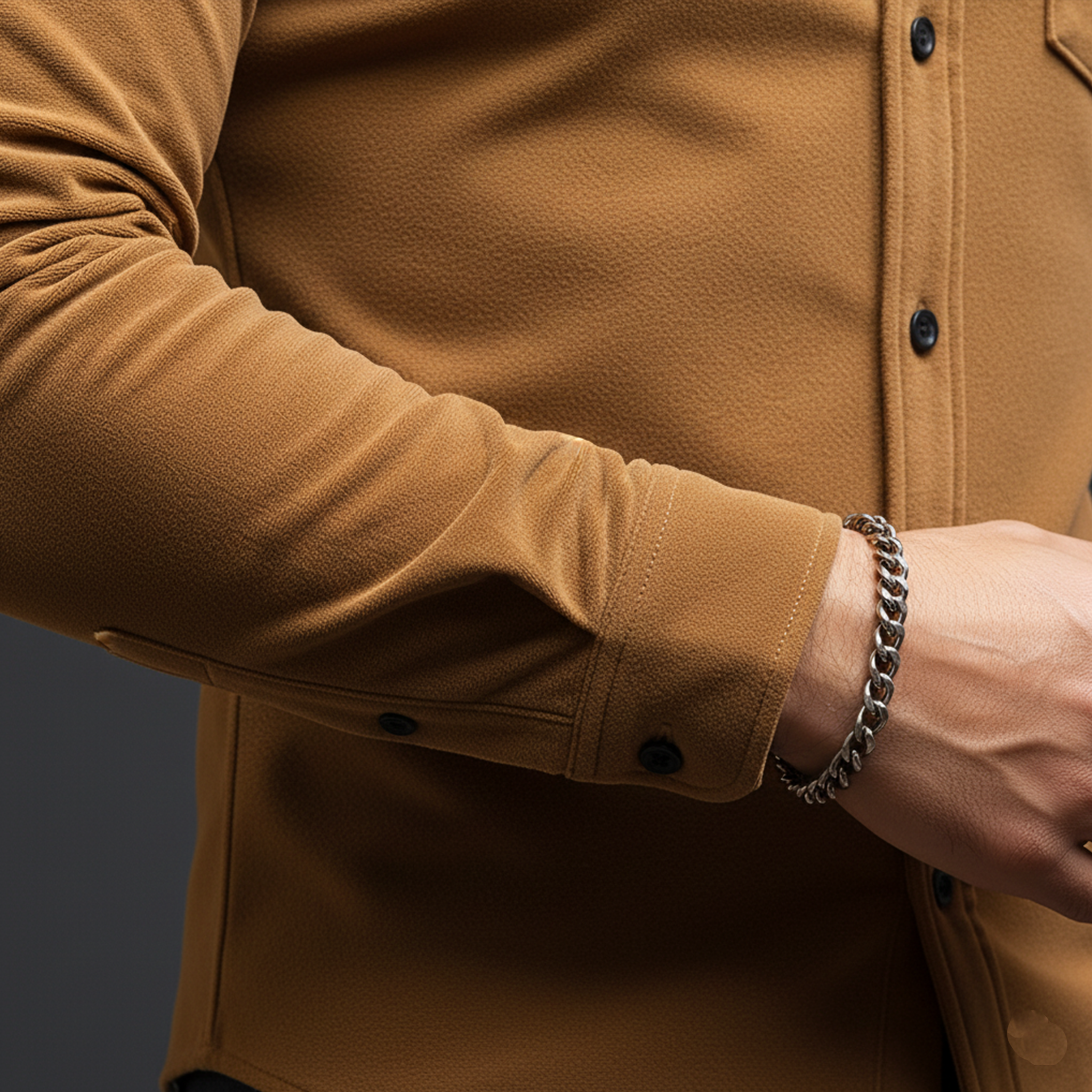 Men's Classic Casual Dralon Fabric Warm Skin-friendly Slim Fit Long-sleeved Shirt MTA2113J6K