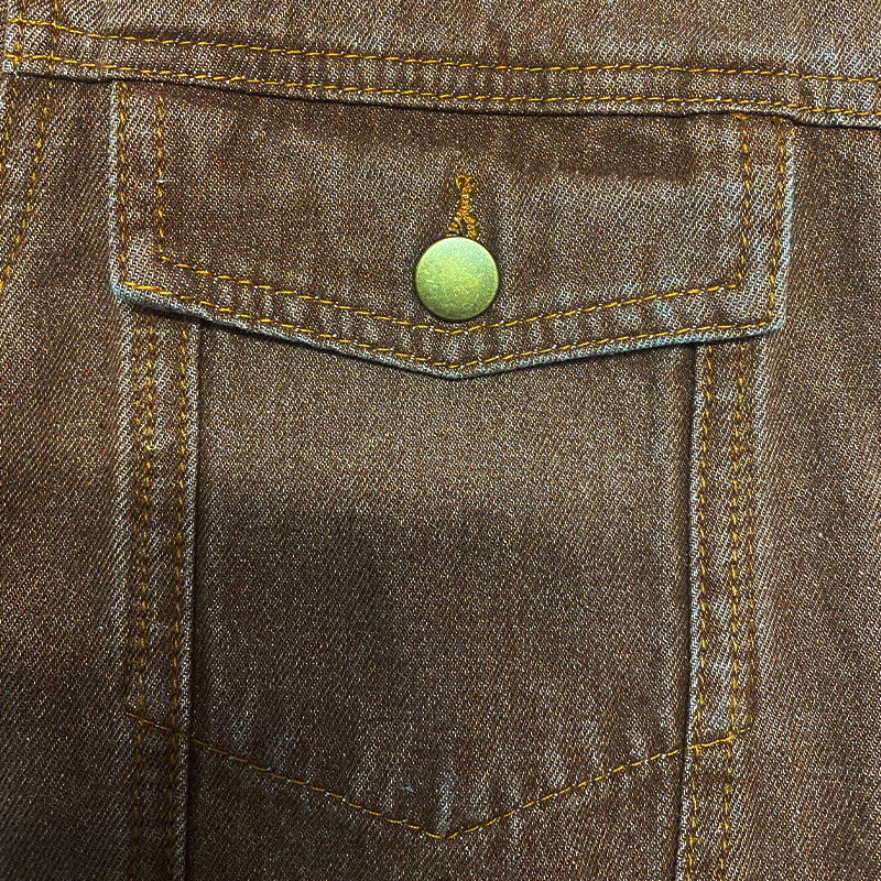 Men's Vintage Casual Solid Color Washed Denim Jacket 80646611K