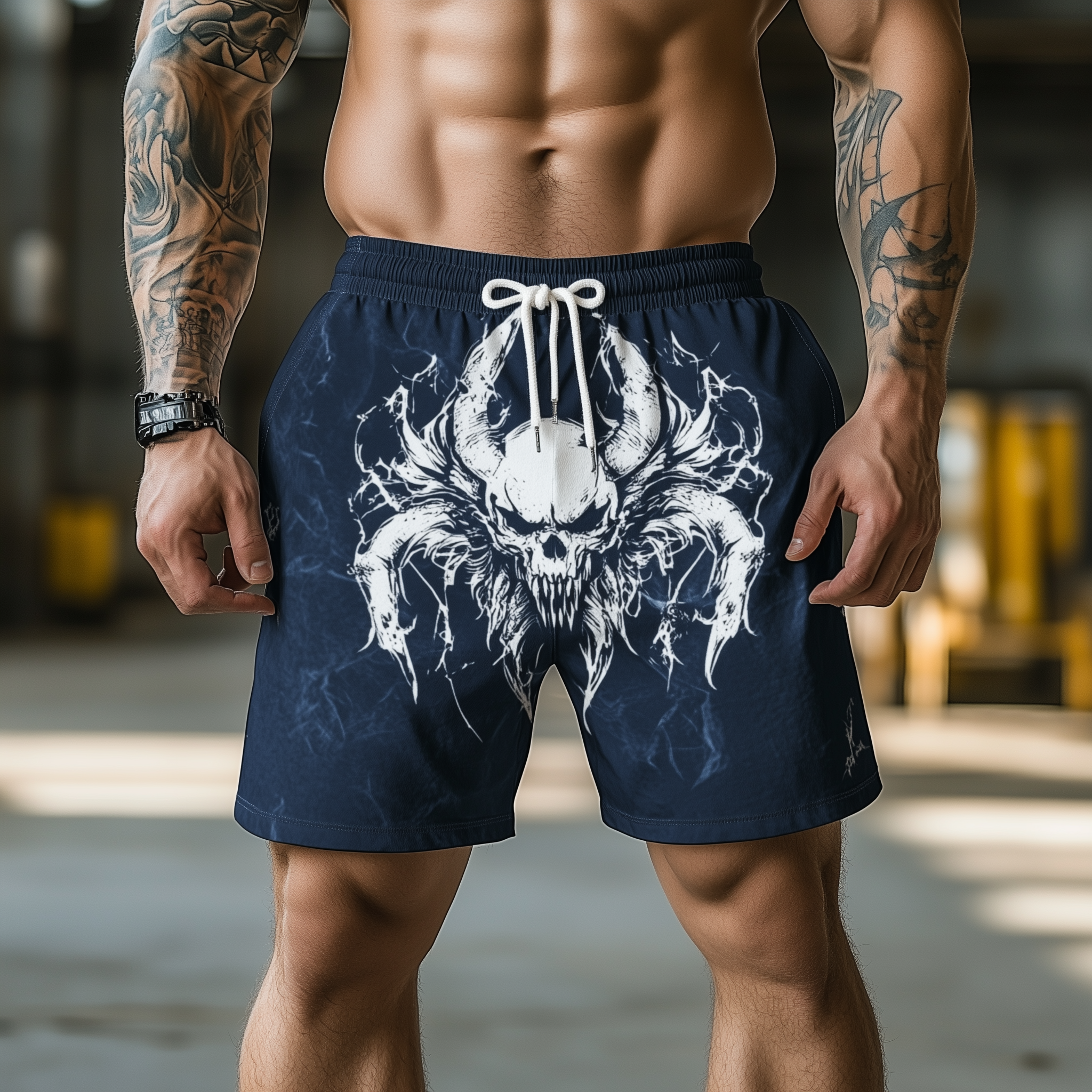 Men's Summer Fashion Street Style Printed Casual Shorts MTA2480F2P