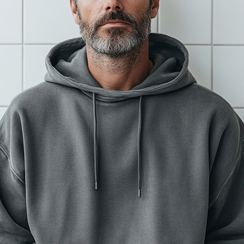 Men's Casual Washed Sports Loose-fitting Hoodie MTA0189L5X