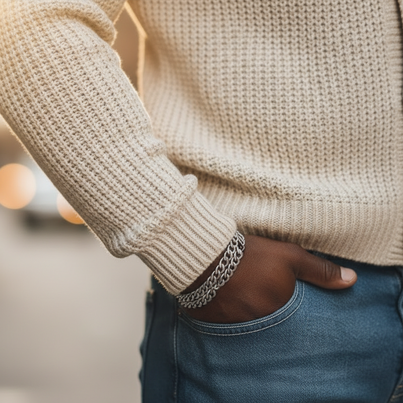 Men's Spring Fashion Cotton Knit Button-up Cardigan MTZ0999A5P