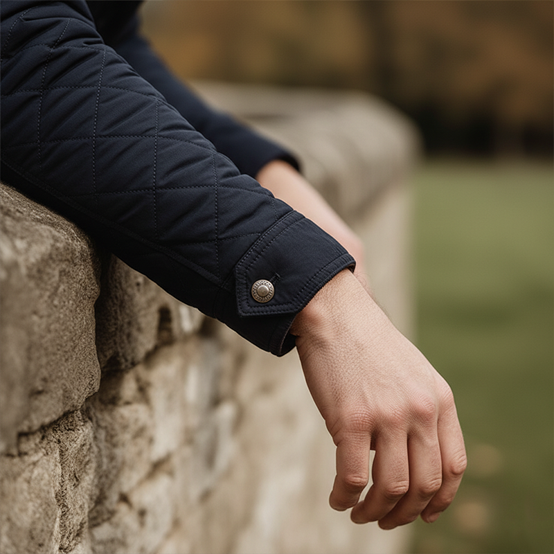 Men's Winter Vintage Cotton Quilted Stand Collar Jacket MTA1515J0P