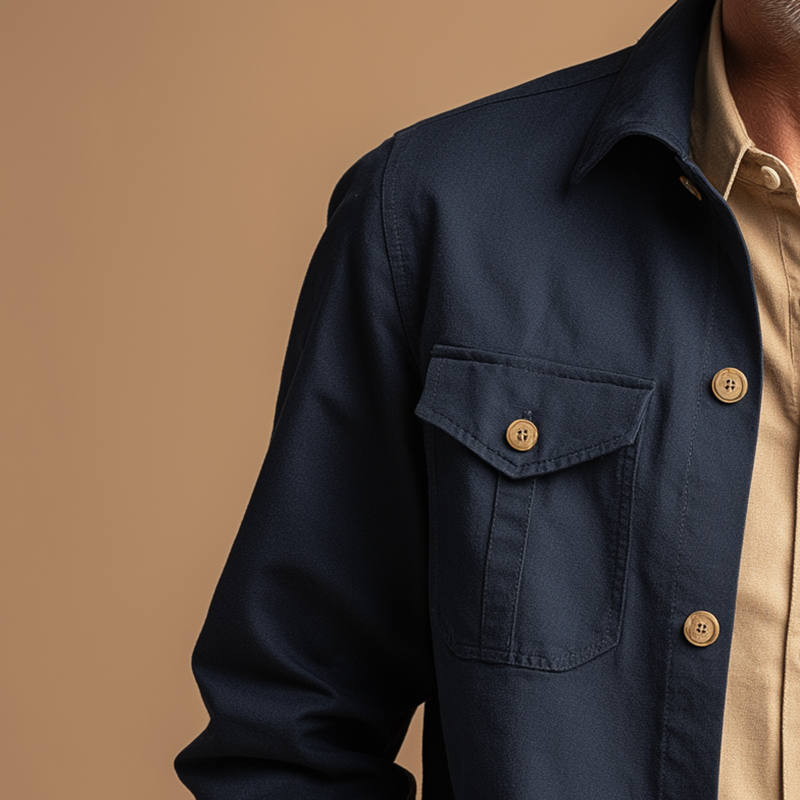 Men's Vintage Cotton Blend Jacket (Lined) MTA0132H9P
