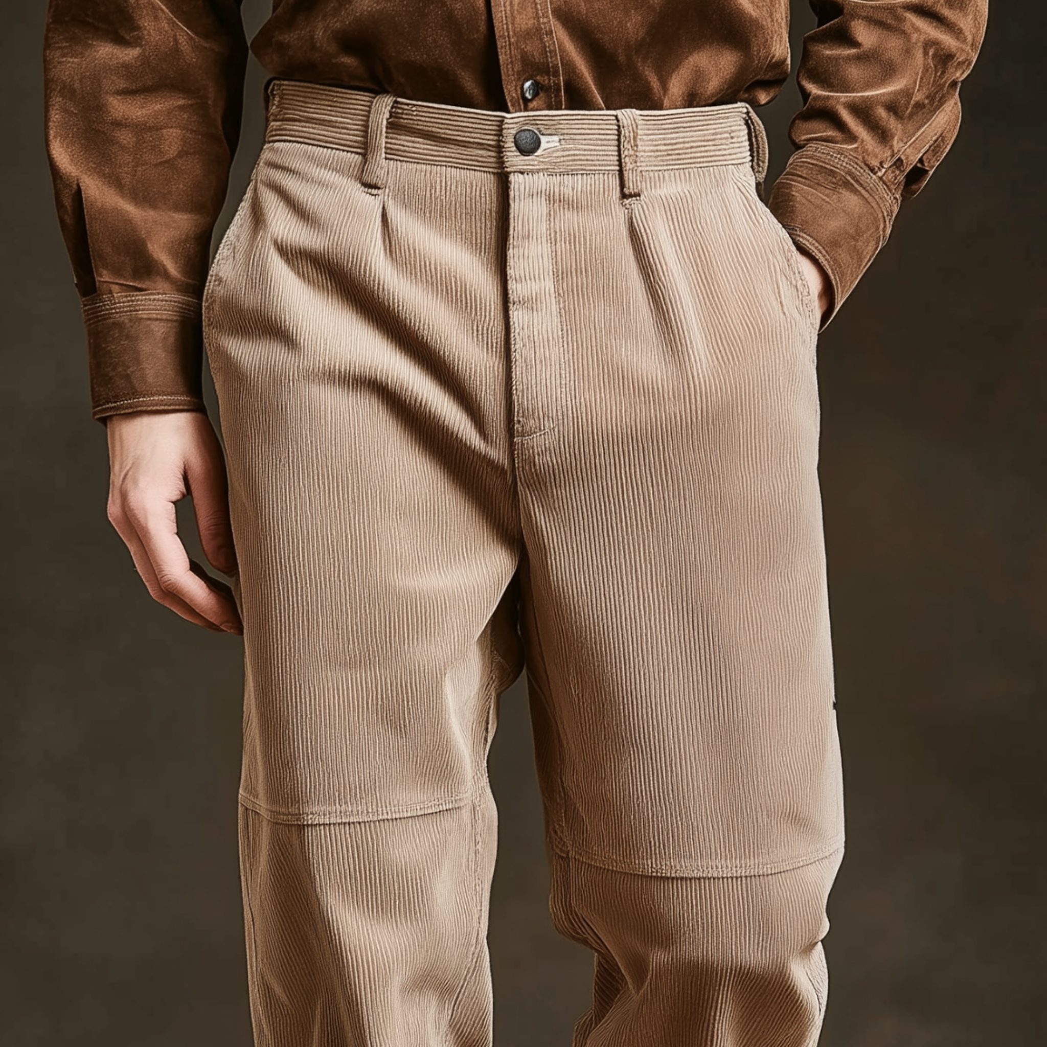 Men's Classic Casual Corduroy Trousers MTA2535K9K