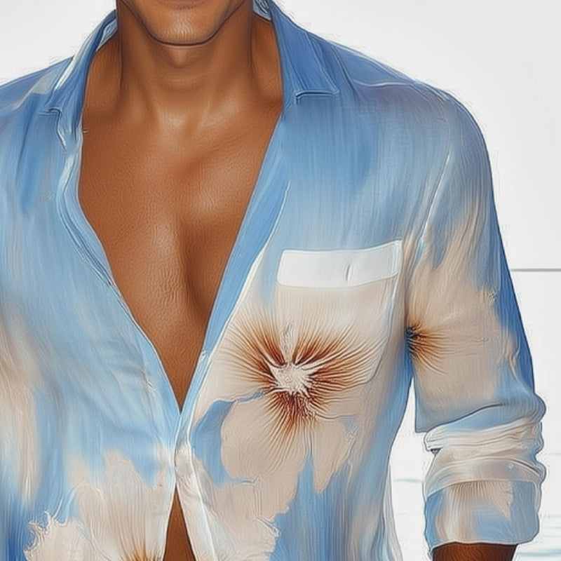 Men's Hawaiian Fashion Lightweight Comfortable Printed Shirt MTA0397D1U