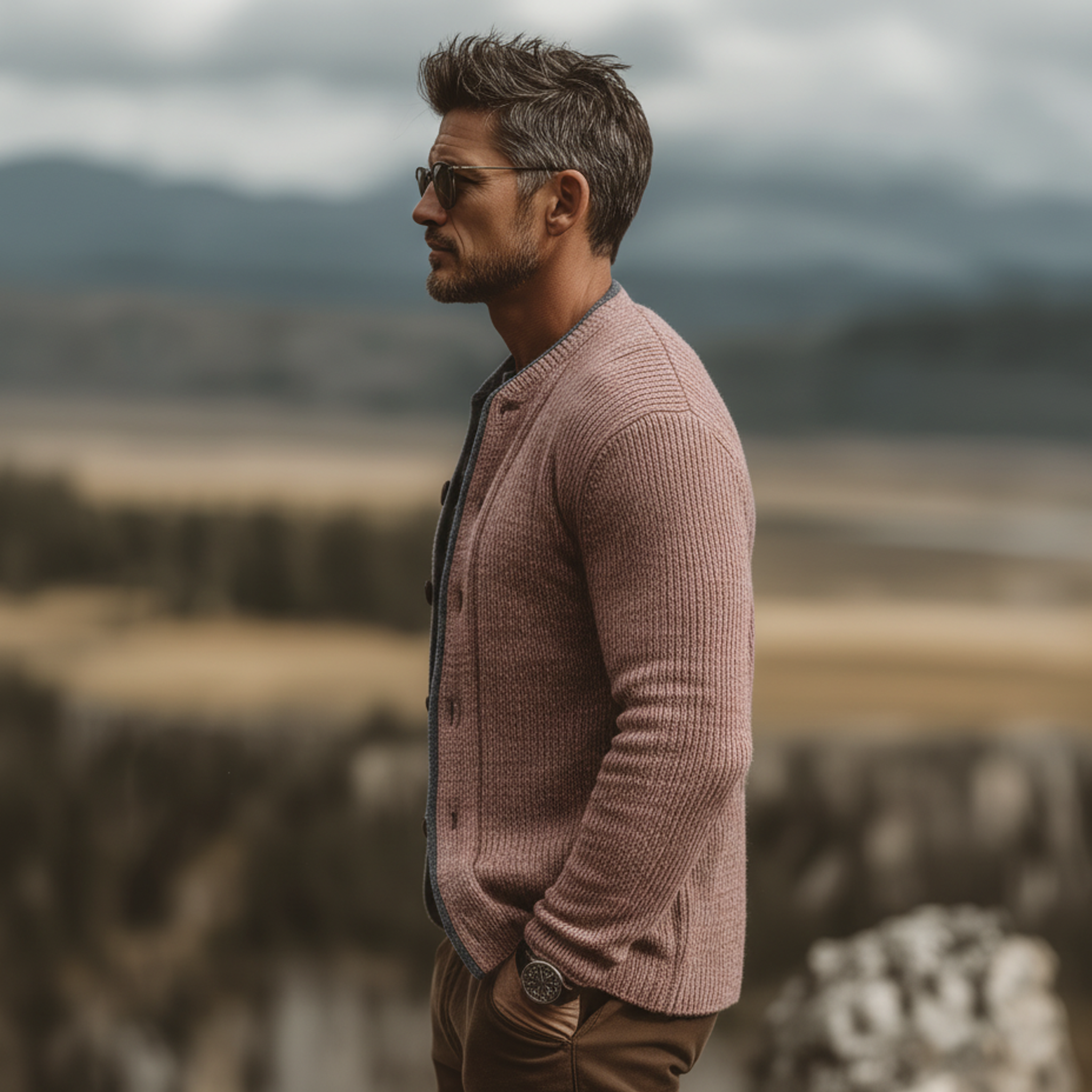 Men's Classic Casual Slim-fit Knitted Cardigan MTA1949L0K