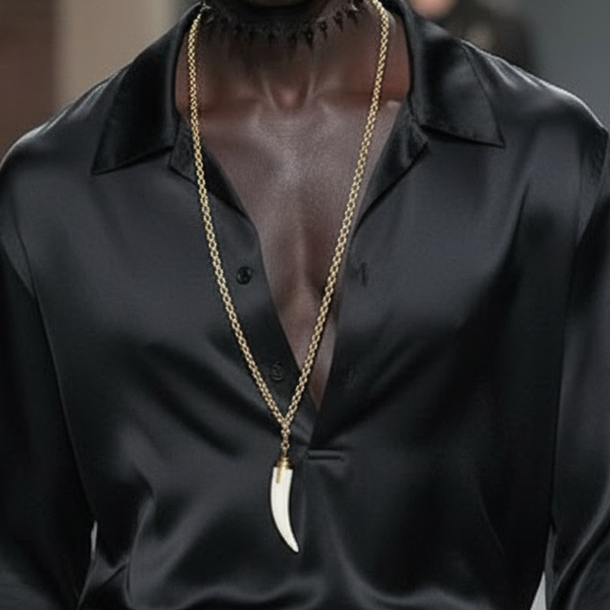 Men's Classic Casual Satin Pullover Long-sleeved Shirt MTZ0924A7K