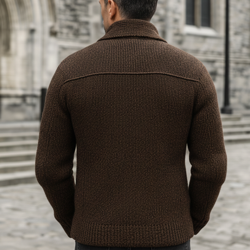 Men's Urban Retro Button-Up Thick Knit Jacket MTA1575K3U