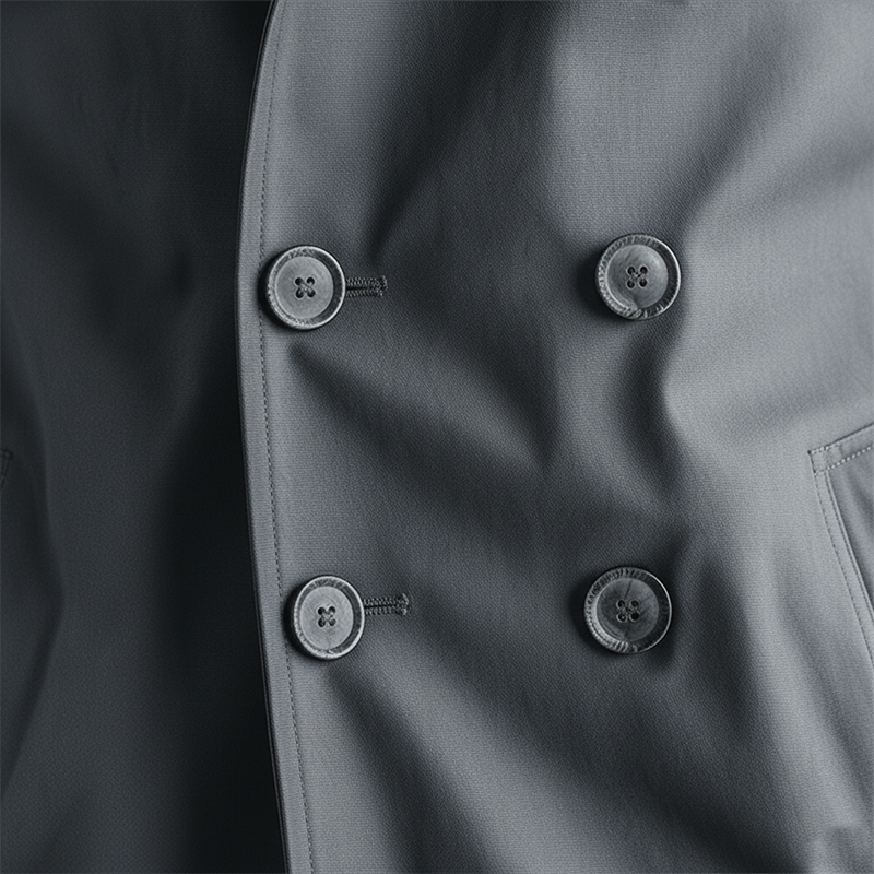 Men's Fashion Cotton Blend Double-Breasted Trench Jacket MTA1421K1P