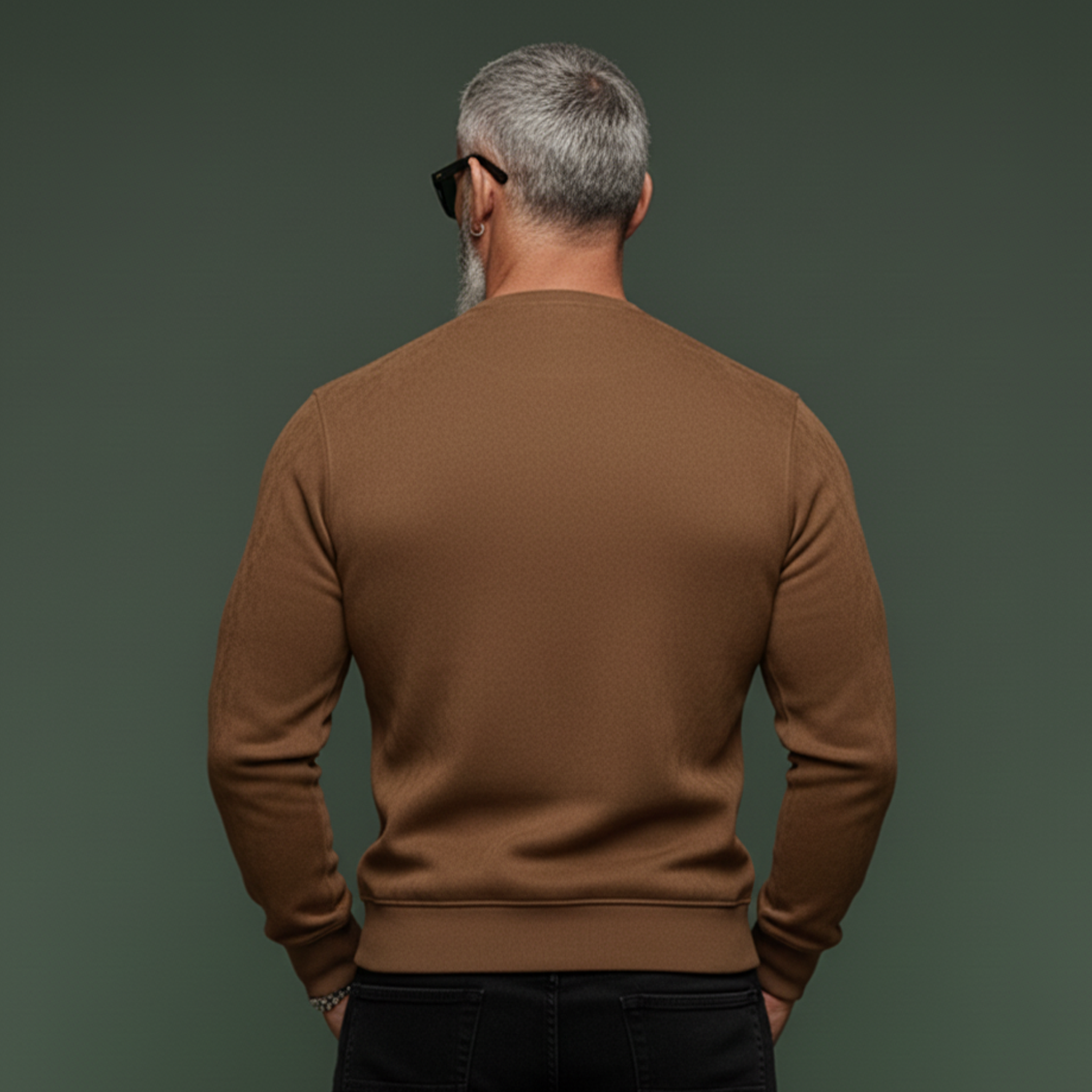 Men's Classic Casual Rugged Style Faux Suede Slim Fit Zip-up Sweatshirt MTA0874K0K